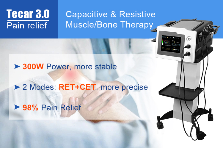 Tecar-Therapie Physio Monopolar RF resistive und kapazitive Maschine Tecarterapia Profesional