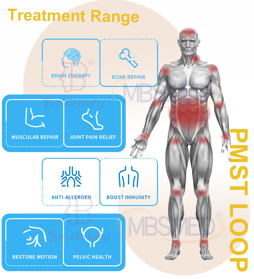 Emtt Physio Magneto-Therapiegerät Tragbar 2024 Physio Magneto Physiotherapie zur Schmerzlinderung