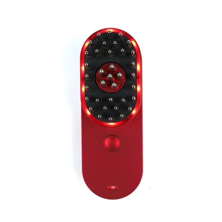 Tragbare Mini-Elektro-Ionen-Haarbürste Anti-Statik-Skalp-Kopfmassage-Kamm Haarverlust-Maschine Behandlung Pflege