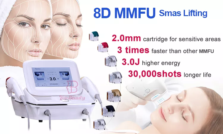 8D HIFU Vmax Hifu Gesichtslifting Schönheit Gesicht Faltenentferner Körperstraffung Hochintensives fokussiertes Ultraschall-Schönheitsgerät