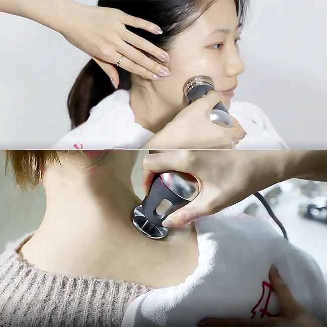 2 in 1 RF-Schönheitsimportgerät EMS-Schönheitsprodukt-Maschine Anti-Aging-Gesichtslifting-Gerät Faltenentfernung Ultraschall-EMS-Therapiegerät