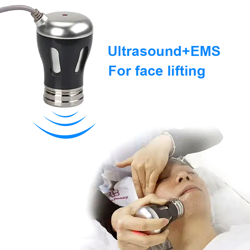 2 in 1 RF-Schönheitsimportgerät EMS-Schönheitsprodukt-Maschine Anti-Aging-Gesichtslifting-Gerät Faltenentfernung Ultraschall-EMS-Therapiegerät