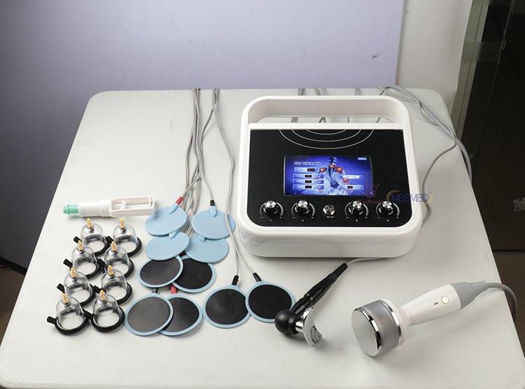 EMS-Muskelstimulator Körperstraffung Russische Welle Elektrostimulation Fair Cupping Brust Vakuum-Therapiegerät