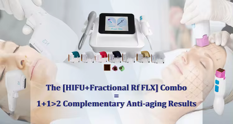 2 in 1 7D hifu RF Gesichtslifting-Maschine hifu Gesicht und Körper straffen Maschine