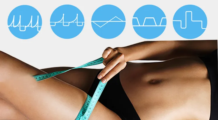 Tragbares Fettgefriergerät zur Körperformung, Entfernung von Cellulite, Kryotherapie-Gerät mit Kryoplatten und EMS