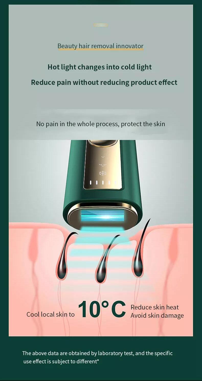 Mini-Heimgerät für dauerhafte IPL-Laser-Haareentfernung Instrument für den Hausgebrauch Dauerhafte Laser-IPL-Haareentfernung