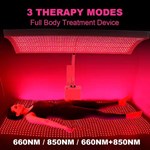 Infrarot-LED-Rotlichttherapie für den gesamten Körper 660nm 850nm Rotlichttherapie-Panel mit Ständer
