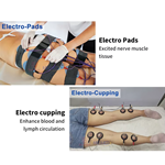 EMS-Muskelstimulator Körperstraffung Russische Welle Elektrostimulation Fair Cupping Brust Vakuum-Therapiegerät