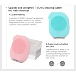 T-Zone-Reinigung Gesichts-Massage Silikon-Gesichtsbürste mit LED neueste Produkte