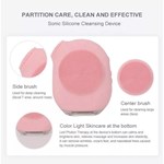 T-Zone-Reinigung Gesichts-Massage Silikon-Gesichtsbürste mit LED neueste Produkte