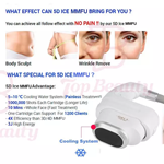 1.000.000 Schüsse 8D Ice Cooling HIFU 5D Smas Lifting Ice Skin Care Beauty Maschine