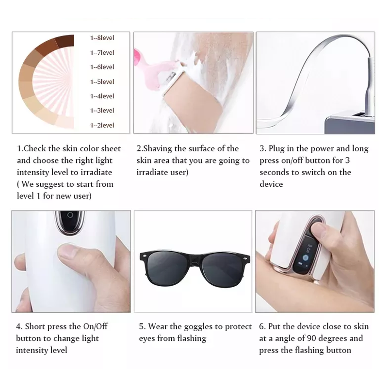 Heim-Trendprodukte Handheld-Laser-Haarentfernungsgerät Für Zu Hause Tragbares Laser-Haarentfernungsgerät