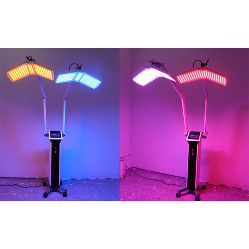Doppelbehandlung flache PDT-Photonen-Licht-Gesichtstherapie 7 Farben LED-Gesichtstherapie-Schönheitsgerät