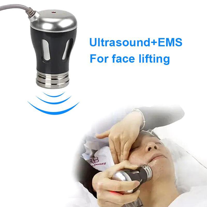 2 in 1 RF-Schönheitsimportgerät EMS-Schönheitsprodukt-Maschine Anti-Aging-Gesichtslifting-Gerät Faltenentfernung Ultraschall-EMS-Therapiegerät