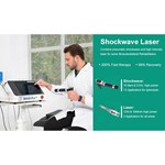 Professionelle Stoßwellen-Klasse-4-Lasertherapie für Physiotherapie-Stoßwelle ESWT-Rehabilitationsmaschine