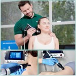 Professionelle Stoßwellen-Klasse-4-Lasertherapie für Physiotherapie-Stoßwelle ESWT-Rehabilitationsmaschine