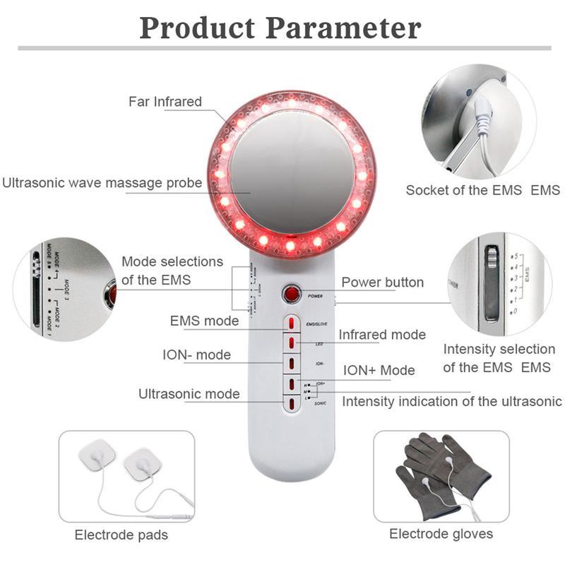 Heimtrainer-Trendprodukte 6 in 1 neue Ankömmlinge Fettverlust effektive Gewichtsabnahme-Schönheitsgeräte